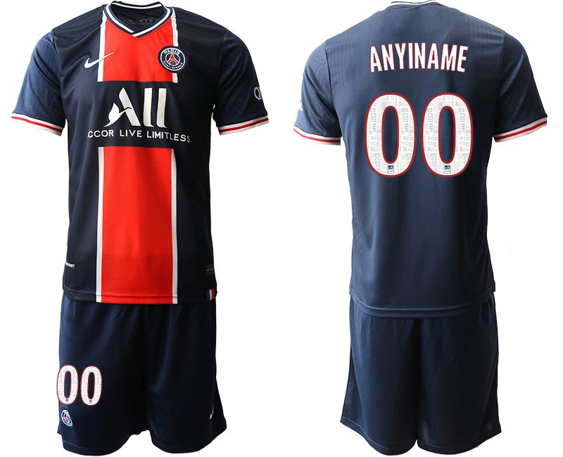 Men 2020-2021 club Paris St German home customized blue Soccer Jerseys